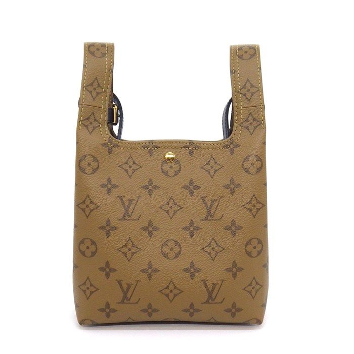 Louis Vuitton Shoulder Bag Atlantis BB Monogram Reverse Canvas Black — view 2