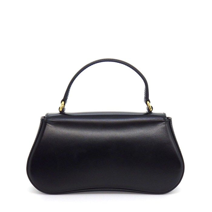 Celine Handbag Teen Lora Black Shiny Calfskin Lambskin — view 2