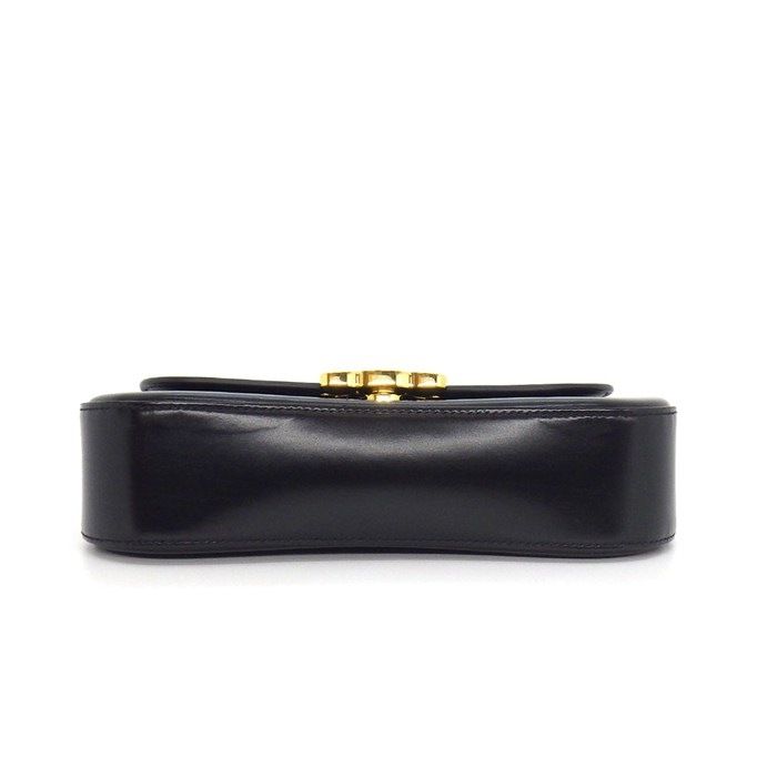 Celine Handbag Teen Lora Black Shiny Calfskin Lambskin — view 4
