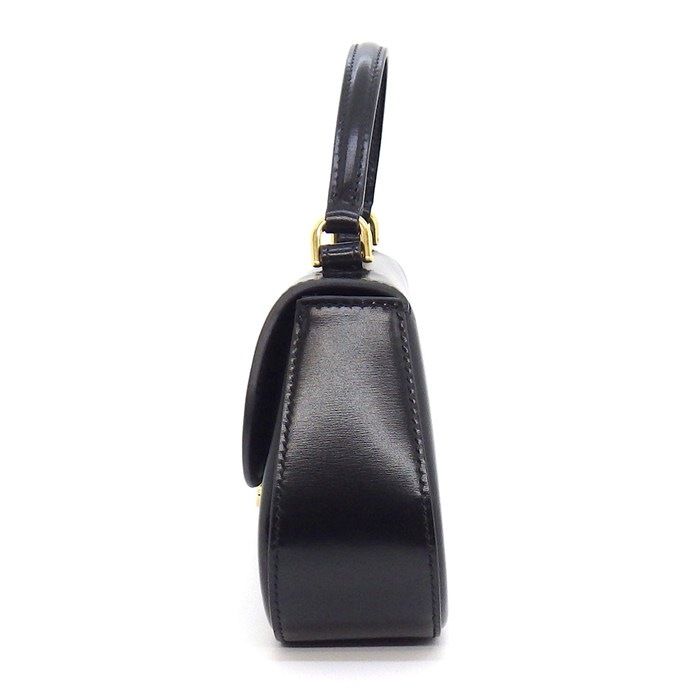 Celine Handbag Teen Lora Black Shiny Calfskin Lambskin — view 3