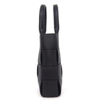 Bottega Veneta Shoulder Bag Cassette Mini Tote Black Lambskin Gold — view 3