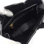 Bottega Veneta Shoulder Bag Cassette Mini Tote Black Lambskin Gold — view 5