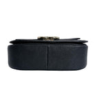 Chanel Caviar Leather Chain Shoulder Bag CC Logo Black — view 4