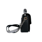 Chanel Caviar Leather Chain Shoulder Bag CC Logo Black — view 3