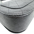 Chanel Caviar Leather Chain Shoulder Bag CC Logo Black — view 8