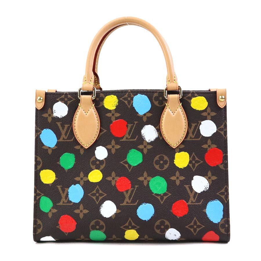 Louis Vuitton Shoulder Bag LV Yk On The Go PM Brown Multicolor Yayoi Kusama — view 3