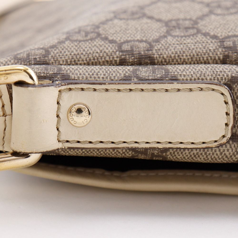 Gucci GG Supreme Canvas Beige Shoulder Bag — view 7