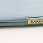 Celine Clutch Bicolor Calf Light Blue Black Pouch — view 9