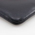 Celine Clutch Bicolor Calf Light Blue Black Pouch — view 5