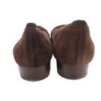 Hermes Chaine D'ancre Loafer Moccasin Shoes Suede 38.5 Brown — view 5