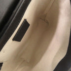 Gucci Wpouch GG Embossed Leather Black Belt Bag — view 6
