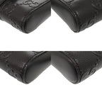 Gucci Wpouch GG Embossed Leather Black Belt Bag — view 4
