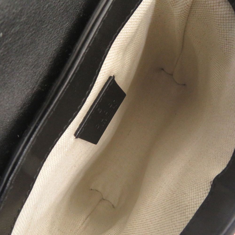 Gucci Wpouch GG Embossed Leather Black Belt Bag — view 5