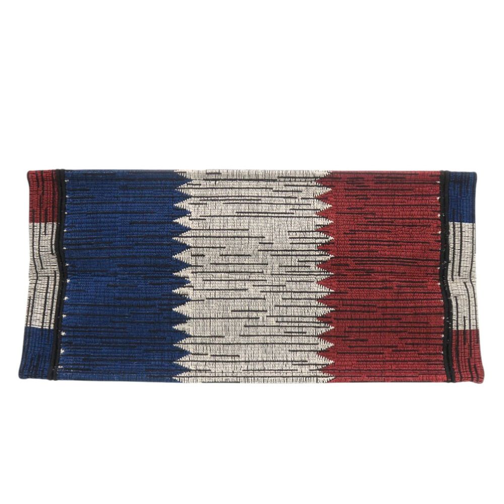 Dior Book Tote French Flag Canvas Blue Red — view 3