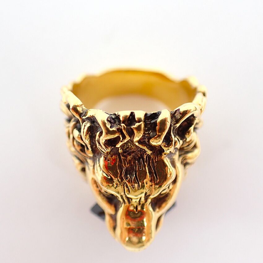 Gucci Lion Head Color Stone Ring — view 8