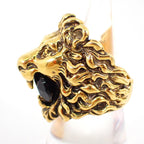 Gucci Lion Head Color Stone Ring — view 2