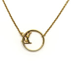 Louis Vuitton LV Eclipse Necklace Round Circle Gold — view 4