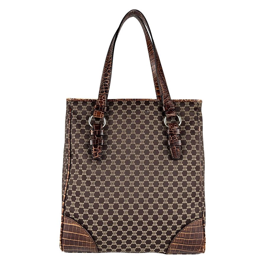Celine Handbag Macadam Leather Canvas — view 3