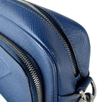 Prada Shoulder Bag Leather Blue — view 8
