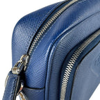 Prada Shoulder Bag Leather Blue — view 7