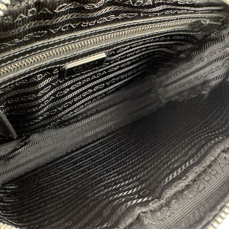 Prada Shoulder Bag Leather Blue — view 5