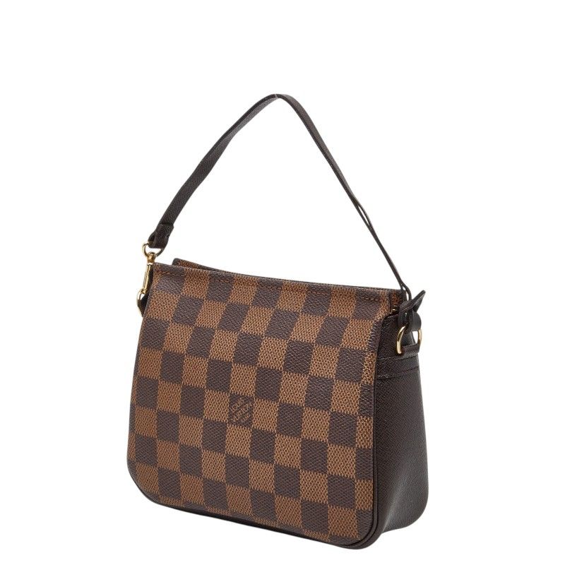 Louis Vuitton Damier Trousse Makeup Pouch Handbag Brown — view 2