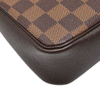 Louis Vuitton Damier Trousse Makeup Pouch Handbag Brown — view 5