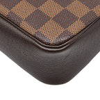 Louis Vuitton Damier Trousse Makeup Pouch Handbag Brown — view 4