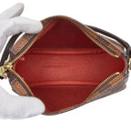 Louis Vuitton Damier Trousse Makeup Pouch Handbag Brown — view 9