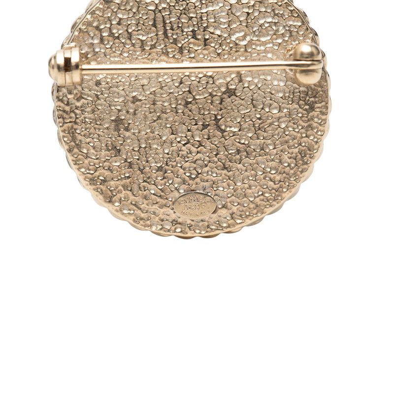 Chanel CC Logo Gold White Plated Shoulder Bag — view 3