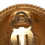 Chanel Vintage CC Logo Gold Plated Earrings — view 3