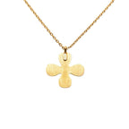 Chanel Clover Motif CC Logo Gold Plated Necklace — view 2