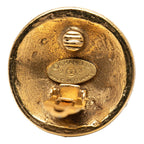 Chanel CC Logo Gold Plated Earrings — view 3