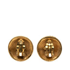 Chanel CC Logo Gold Plated Earrings — view 2