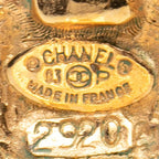 Chanel Vintage CC Logo Gold Plated Earrings — view 3