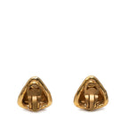 Chanel CC Logo Triangle Gold Plated Earrings — view 2