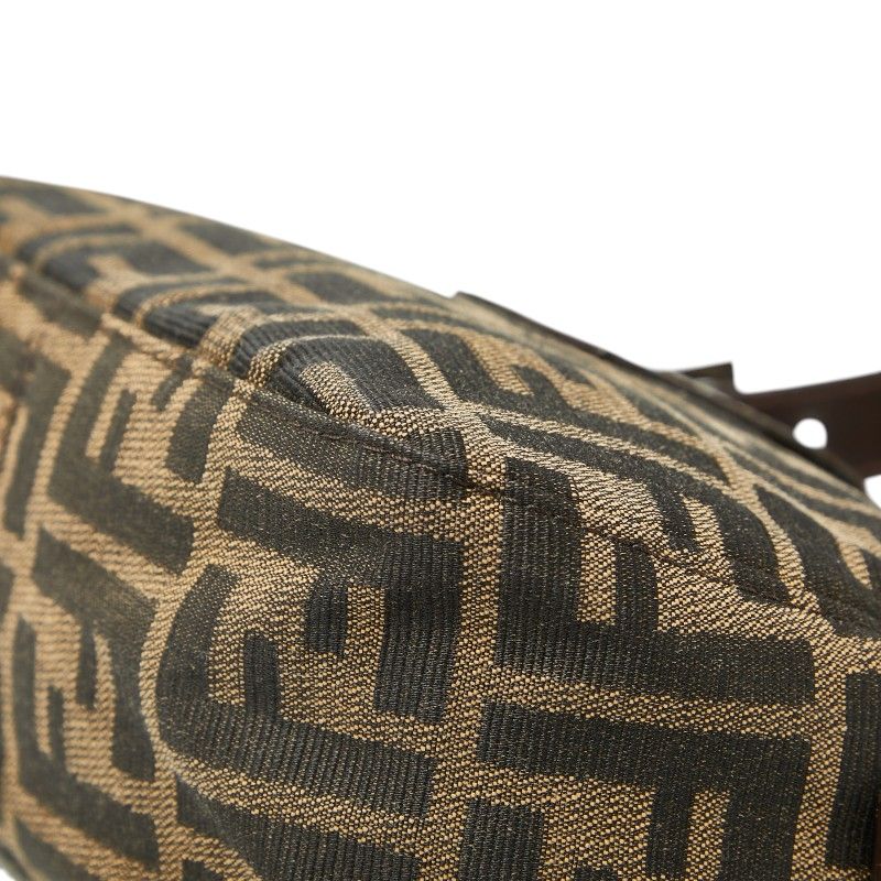Fendi Zucca Mamma Baguette Shoulder Bag Brown Canvas Leather — view 6