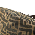 Fendi Zucca Mamma Baguette Shoulder Bag Brown Canvas Leather — view 6