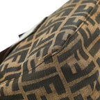 Fendi Zucca Mamma Baguette Shoulder Bag Brown Canvas Leather — view 7