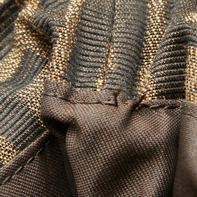 Fendi Zucca Mamma Baguette Shoulder Bag Brown Canvas Leather — view 8