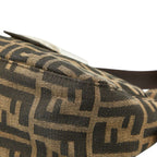 Fendi Zucca Mamma Baguette Shoulder Bag Brown Canvas Leather — view 4