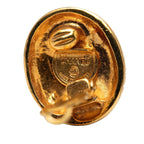 Chanel Vintage Mademoiselle Gold Plated Earrings — view 3