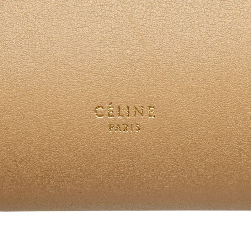 Celine Belt Bag 2-Way Beige Black Leather — view 9