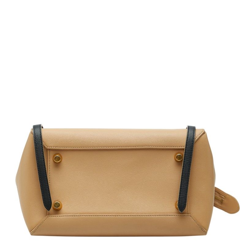 Celine Belt Bag 2-Way Beige Black Leather — view 3