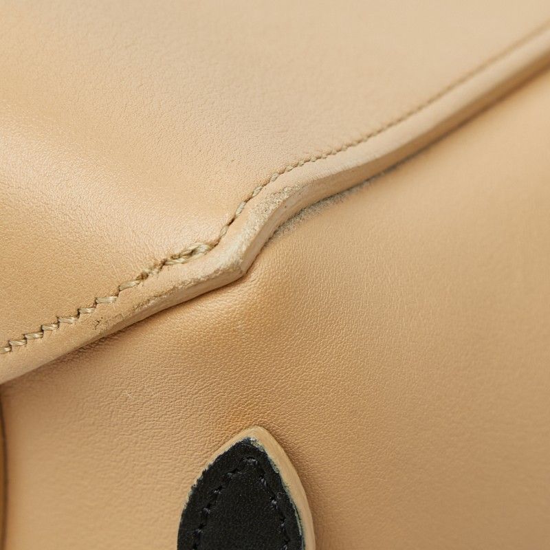 Celine Belt Bag 2-Way Beige Black Leather — view 6