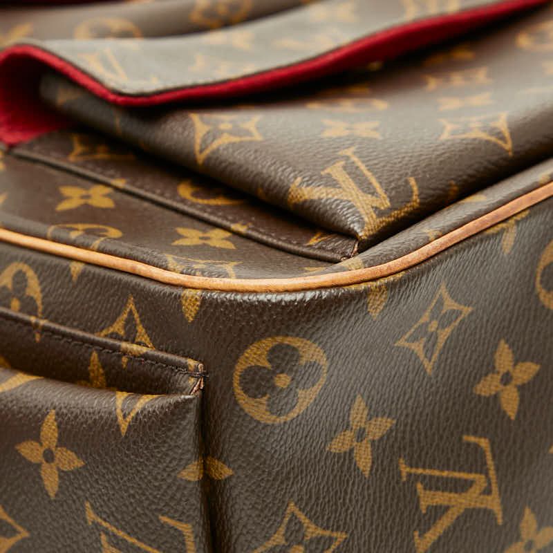 Louis Vuitton Monogram Exantrie Cite Brown Leather Handbag — view 5