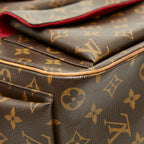 Louis Vuitton Monogram Exantrie Cite Brown Leather Handbag — view 5