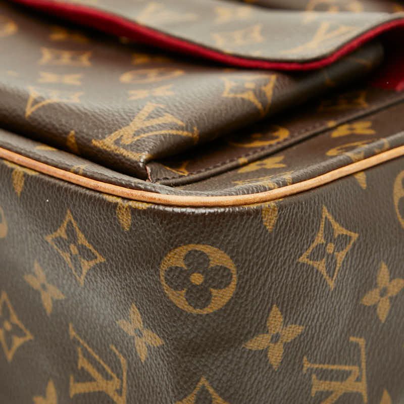 Louis Vuitton Monogram Exantrie Cite Brown Leather Handbag — view 4
