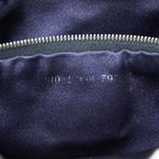 Fendi Zucchino Tote Shoulder Bag Navy Gray Canvas Leather — view 8
