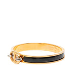 Hermes Mini Click PM Chaine D'ancre Bangle Bracelet Gold Black Plated — view 2